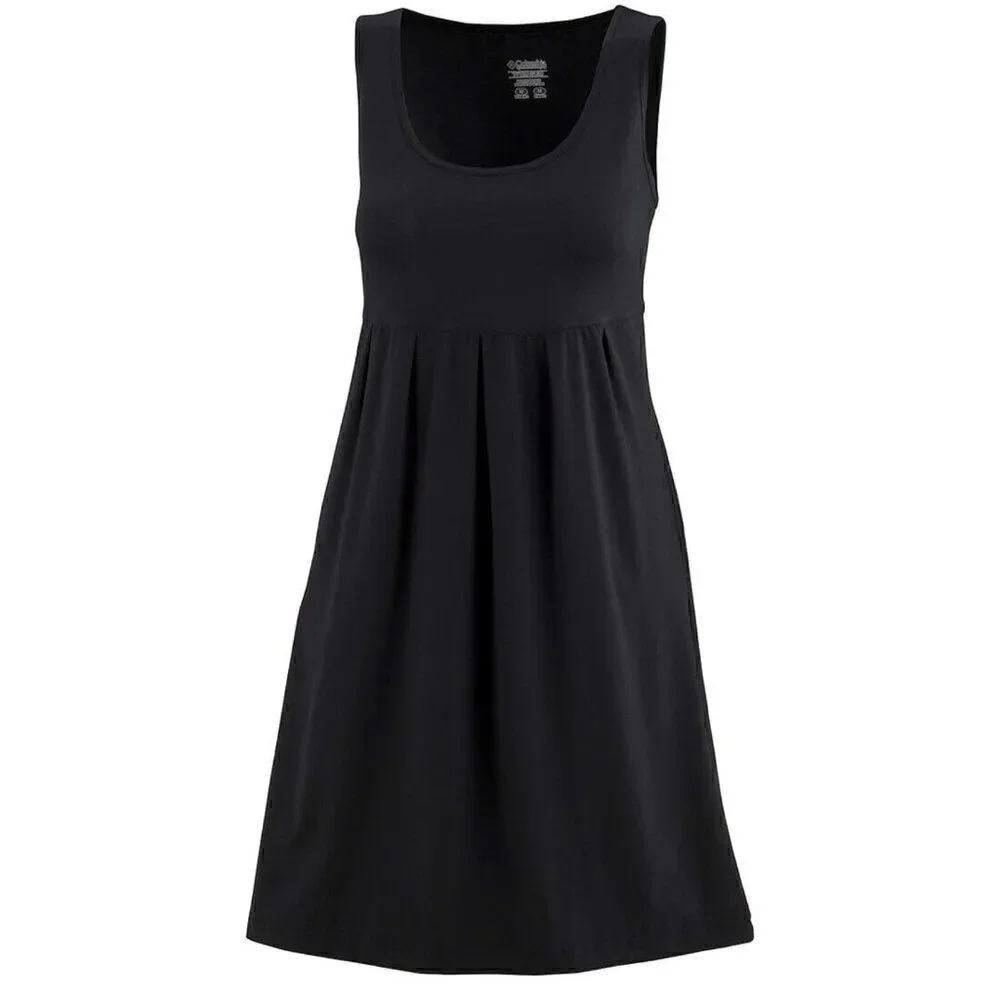 Columbia Marrakesh Maven Omni-Wick Dress Size S Solid Black Pockets Stretch - Picture 7 of 7